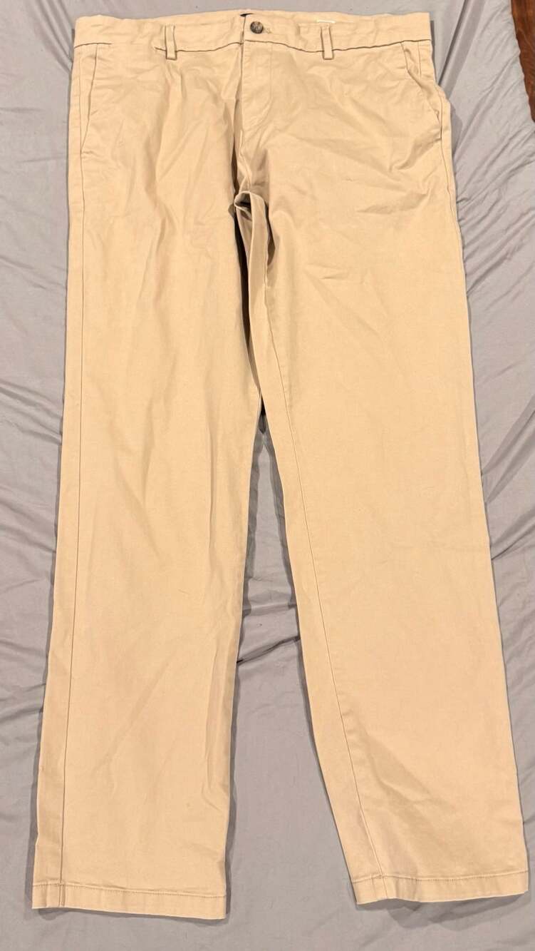 Banana Republic Chino Pants Size 38x34 Tan Twill Stretch